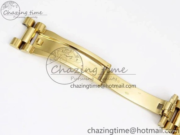 MiroTime 0408 Day Date 40 YG JDF Gain Weight 904L Steel White Roman Dial on President Bracelet VR3255 V Functional 1369